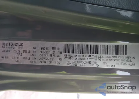 2019 Jeep Wrangler Unlimited Sport 4X4 from USA, damaged, VIN 1C4HJXDG0KW510431